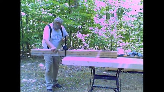 Building a Woodworker's Bench Pt 7 Cutting the Cross Members смотреть онлайн