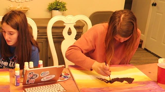 ABIGAIL AND I TRY TO FOLLOW A BOB ROSS TUTORIAL! смотреть онлайн