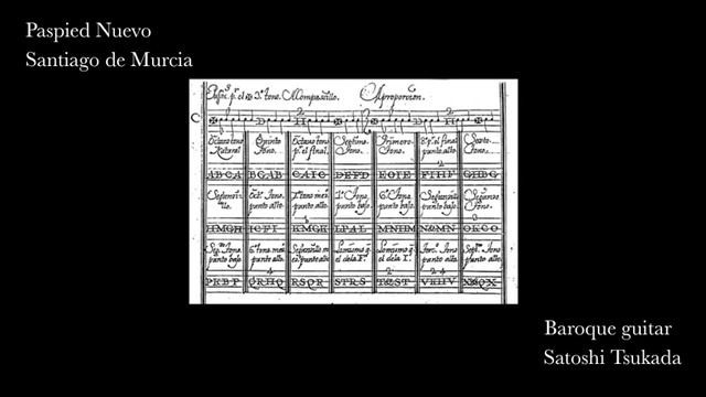Paspied Nuevo (Santiago de Murcia-Spanish guitar) смотреть онлайн