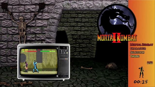 Mortal Kombat II Character Select Music - Sega Mega Drive Genesis смотреть онлайн
