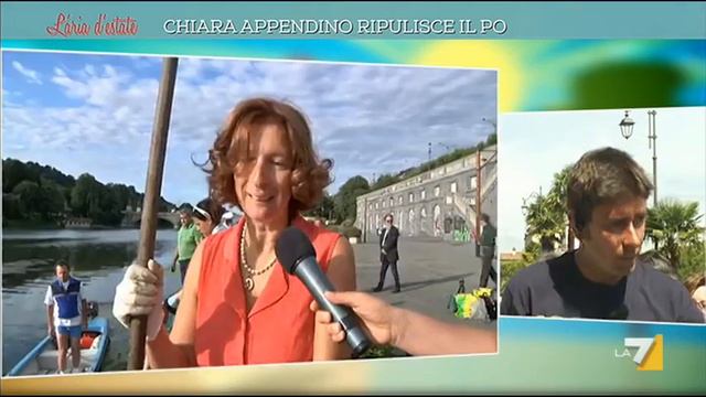 Chiara Appendino ripulisce il Po смотреть онлайн