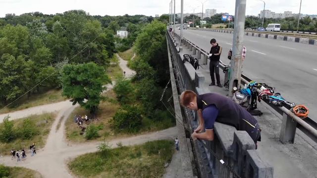 Попович Артем Прыжок с кайдакского моста 1 сентября 2019