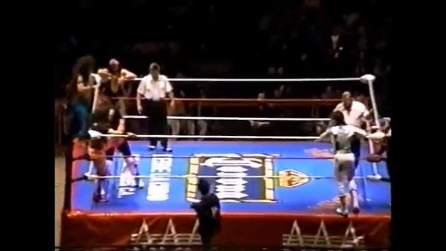 Espectro Jr/F. Guerrera/J. Estrada vs Heavy Metal/Rey Misterio Jr/Winners (AAA March 12th, 1994) смотреть онлайн