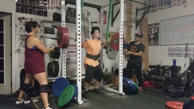 Greyson Perman 125kg (275lb) Green Bands Assisted BSq @MTHall 10-9-18 смотреть онлайн
