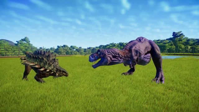 NOVO! T-Rex Homem Aranha VS I-Rex 🌎 Jurassic World Evolution (Jogo de Dinossauro) смотреть онлайн