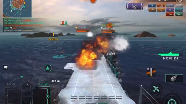 World of Warships Blitz: Midway 106k damage gameplay #2 смотреть онлайн