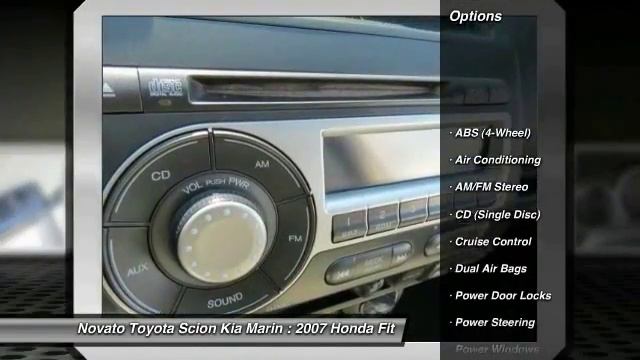 2007 Honda Fit Used, Prius, Camry, Corolla, XB, TC, Novato, 101,  Marin County, Petaluma, North Bay