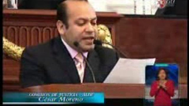 30JUN11. JULIO CÉSAR MORENO, APROBACIÓN DE FEMINICIDIO, TELEVISA, LOLITA AYALA