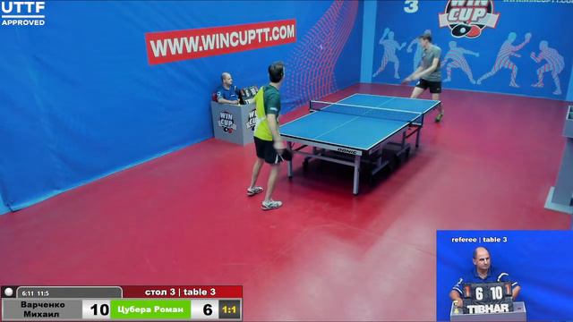 Варченко Михаил 3-2 Цубера Роман Турнир Восток 5 WINCUP 28.08.21 ПрямаяТрансляция Зал 3 смотреть онлайн