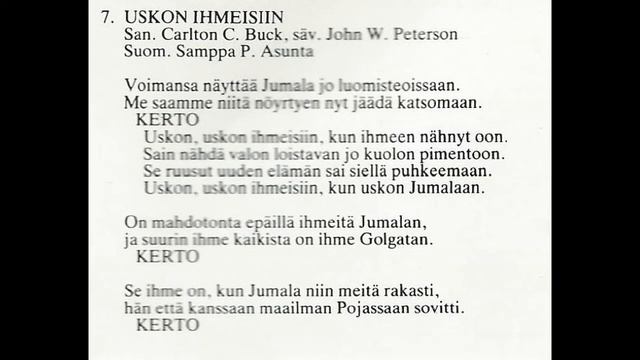 Uskon ihmeisiiin - Mirja ja Ensio Klemi - Uskon ihmeisiiin смотреть онлайн