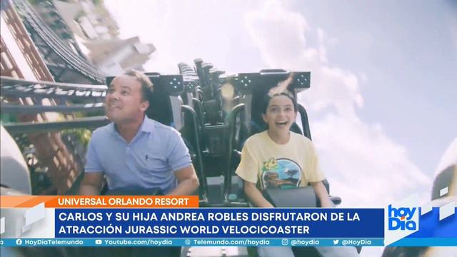 Carlos Robles conquista el Jurassic World Velocicoaster | hoyDía | Telemundo смотреть онлайн