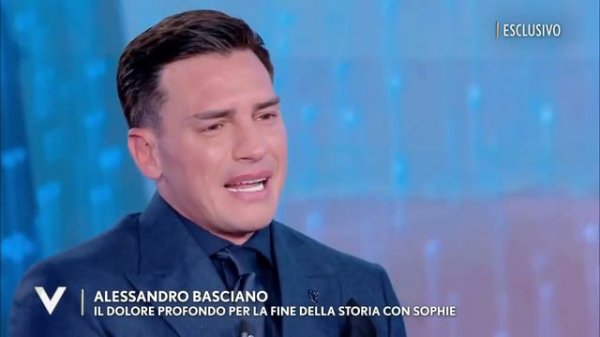 Verissimo - Alessandro Basciano e il dolore profondo per la fine della storia con Sophie