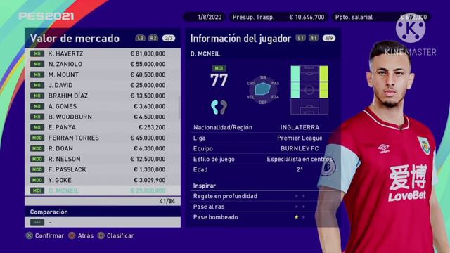 faces reales de jóvenes para tú liga Master 20. 21 años. # PES 2021 смотреть онлайн
