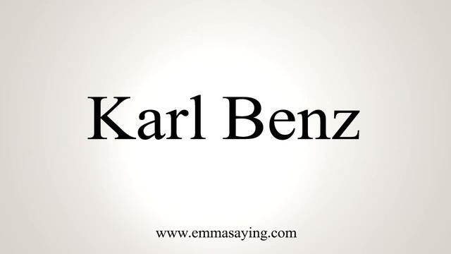 How To Say Karl Benz смотреть онлайн