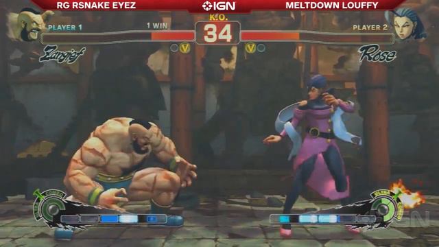Ultra Street Fighter 4 Top 8 Finals - RG Snake Eyes vs Meltdown Louffy - Evo 2014 смотреть онлайн