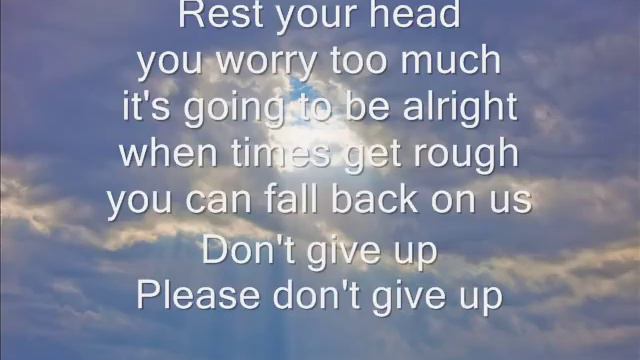 Peter Gabriel & Kate Bush - Don't Give Up LYRICS