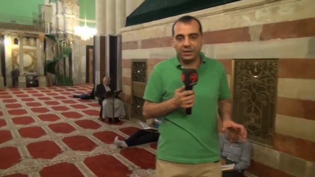 KANAL 7 DIŞ HABERLER MÜDÜRÜ TAHA DAĞLI EL HALİL'DE HZ. İBRAHİM CAMİ'NDE