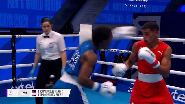 R16 (57KG) HORTA RODRIGUEZ (CUB) vs DE LOS SANTOS FELIZ LUIS (DOM) | IBA World Championships 2023 смотреть онлайн