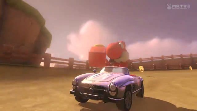Wii U - Mario Kart 8 - (N64) Yoshi Valley (Red Yoshi/Merc Coupe) смотреть онлайн