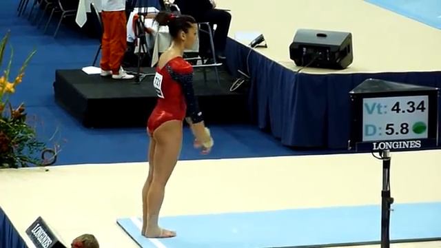 Sacramone Alicia USA VT 2 Qualification Worlds 2010