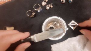 как почистить серебро с разными камнями с помощью аммиака