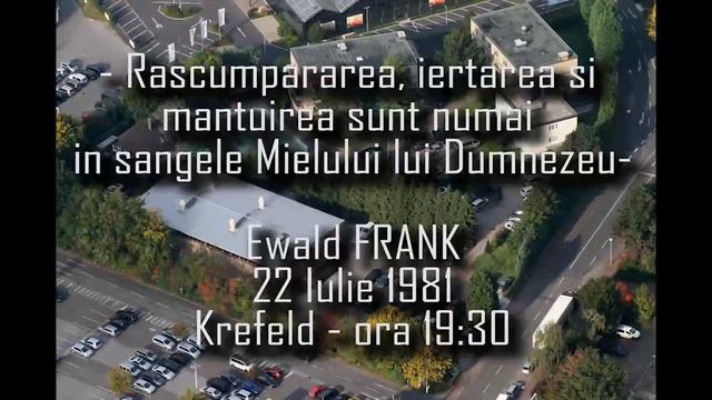"Răscumpărarea, iertarea și mântuirea sunt numai în Sângele Mielului lui Dumnezeu." Ewald Frank смотреть онлайн