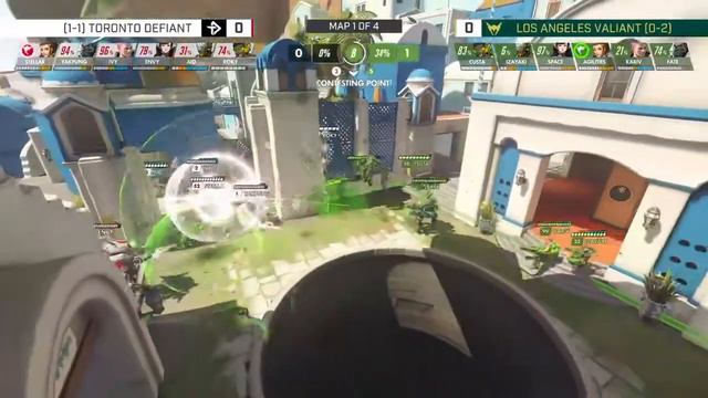 Toronto Defiant Vs Los Angeles Valiant (Map 1) | Overwatch League 2019 Season 2 Stage 1 Week 2