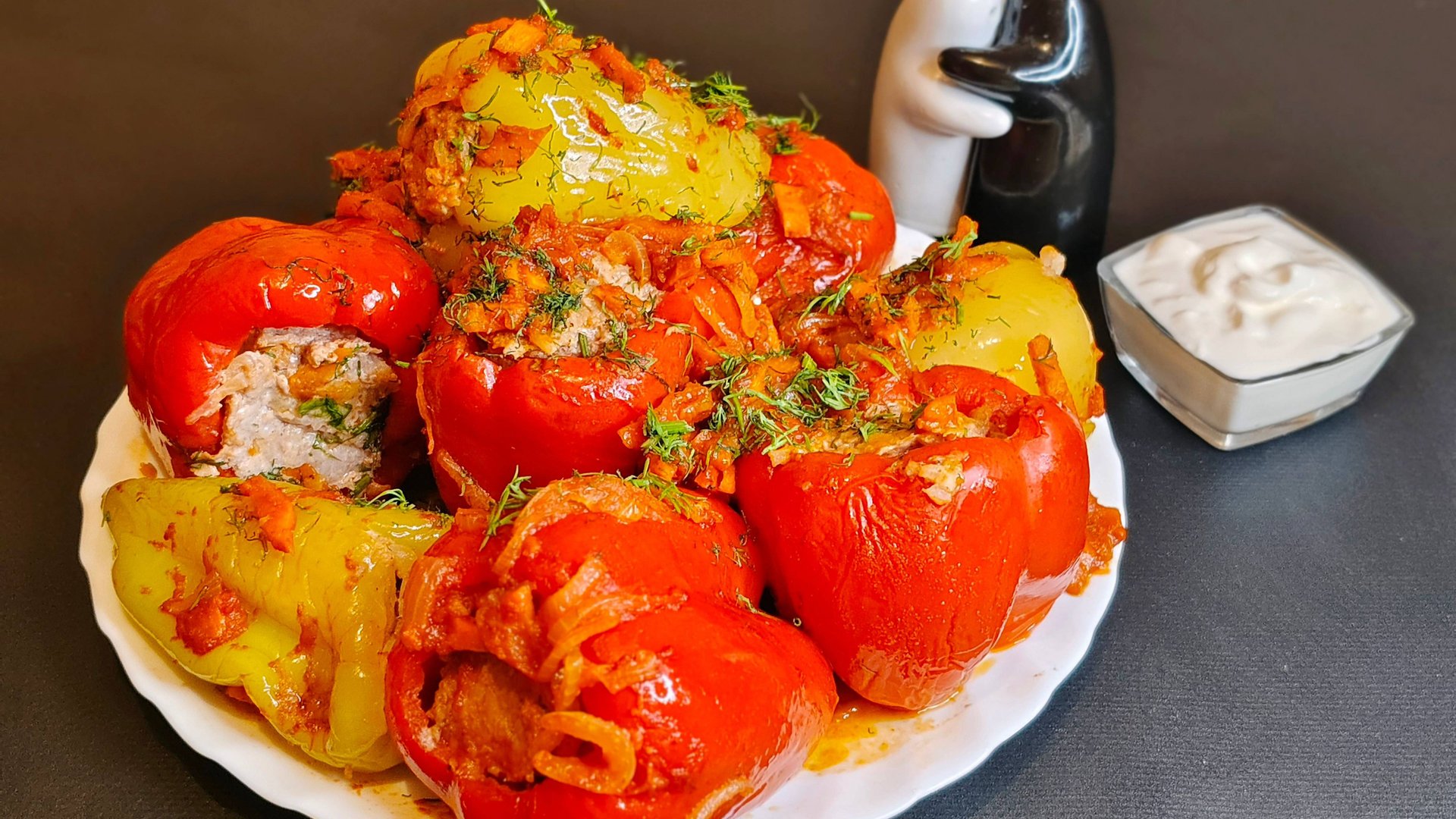 Перец фаршированный. Отличное блюдо без заморочек.