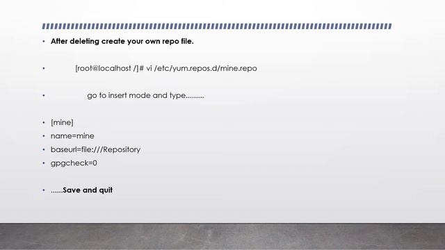 YUM REPOSITORY CREATION