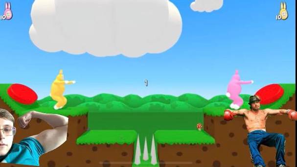 Файтинг и прохождение в игре Superbunnyman