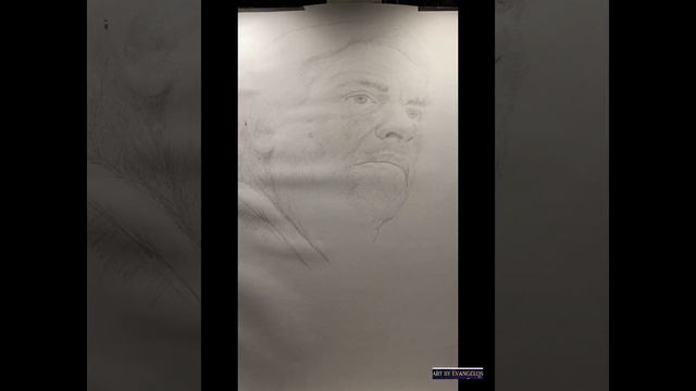 🇬🇷ART⭐️EVANGELOS🫶pencil sketch portrait drawing of legendary basketball coach Giannis Ioannidis🌺 смотреть онлайн