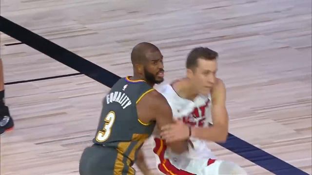 Jimmy Butler Trucks Chris Paul, CP3 Bounces Ball Off Duncan Robinson's Head смотреть онлайн