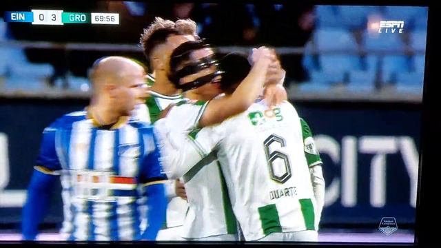 #eingro De 0-3 Van Laros Duarte Bij FC Eindhoven - FC Groningen