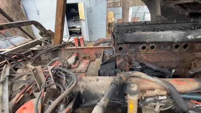 Замена двигателя Cummins M11 на американце International 9800