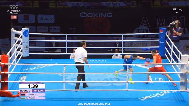 SHAKHOBIDDIN ZOIROV(UZB) - PANMOT THITISAN(THA) 52KG ASIAN OCEANIAN QUALIFICATION TOKYO2020