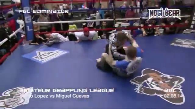 Black Belt Comedian Diego Lopez Vs Miguel Cuevas [AGL 7 Amateur Grappling With GifJitsu Narration]