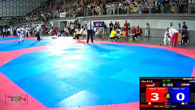 613-Celan, Lea TKD JASTREB (CRO) vs Adam, Janina TEAM HTU (GER) 3-4 смотреть онлайн