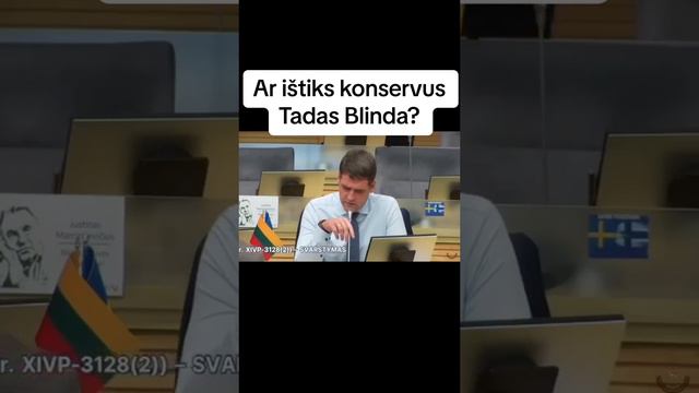 Ar ištiks konservus Tadas Blinda? #lietuva #lithuania #politics #vilnius #fyp #lithuania смотреть онлайн