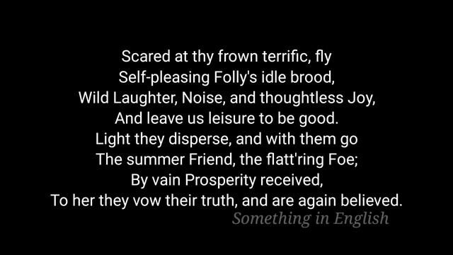 peacock's English verse volume 3 - Hymn to adversity by Thomas gray in tamil смотреть онлайн
