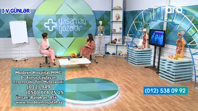 Regenerativ Tibb Mutexessisi Dr.Aynur Chaglayan "Yashamaq Gozeldir"de 15.04.2021 смотреть онлайн
