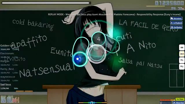 [osu!] Izumi Akazawa (CV Madoka Yonezawa) - Responsibility Response [Euny's Insane]