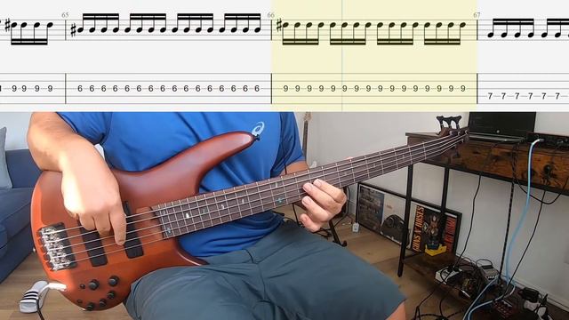 Limp Bizkit - Take A Look Around - Bass Cover + Tabs смотреть онлайн