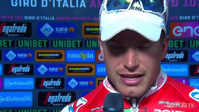 Giro d'Italia 2019 | Stage 6 | Inteview Fausto Masnada смотреть онлайн