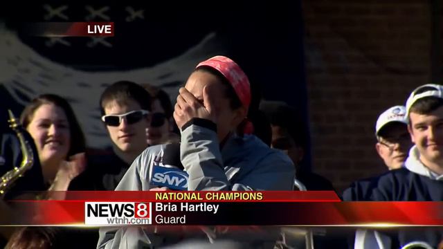Bria Hartley emotional at UConn Welcome Home смотреть онлайн