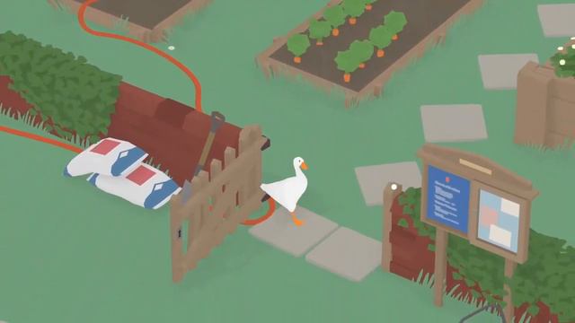 ВРЕДНЫЙ ГУСЬ | КАК ДОСТАТЬ САДОВНИКА?! | Untitled Goose Game смотреть онлайн