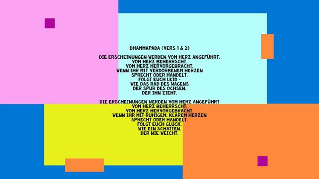 Dhammapada - Vers 1 & 2 (German) смотреть онлайн