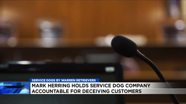 Mark Herring holds service dog company accountable for deceiving customers смотреть онлайн