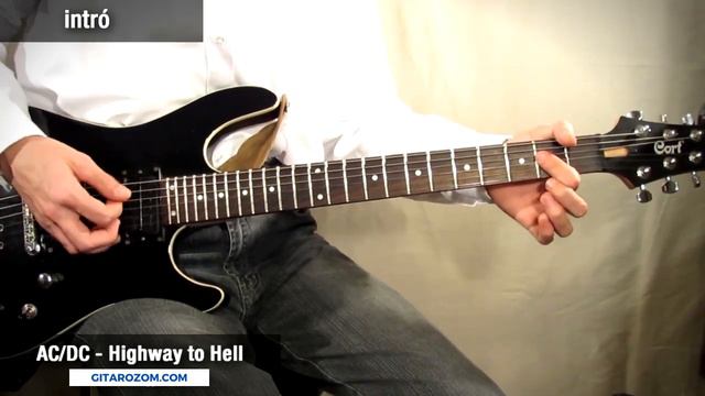 AC/DC - Highway To Hell (intro) Gitáron, Kotta, Tab, Akkord - Gitarozom.com