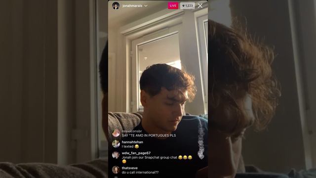 Jonah marais live on Instagram 12/15/2021 смотреть онлайн