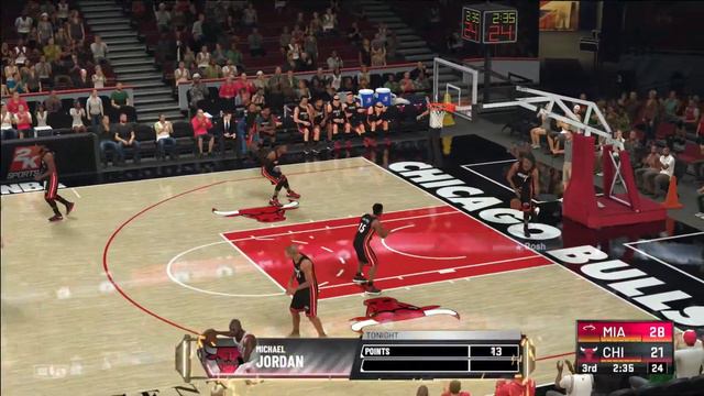 MIAMI HEAT BIG 3 VS CHICAGO BULLS 97'98 ROSTER NBA 2K21 ROLE GAMEPLAY CPU VS CPU смотреть онлайн